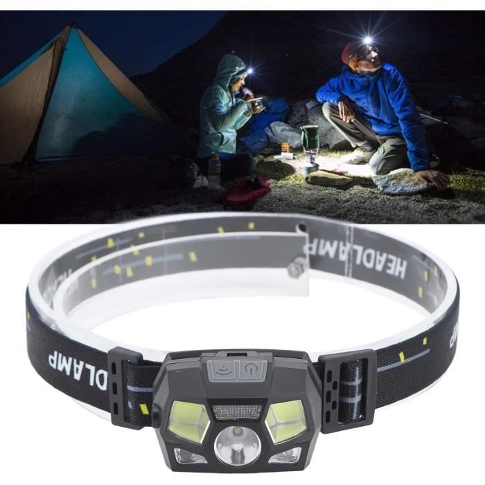 Lampe Frontale Rechargeable LED Avec Clip Pour Chapeau Et Détecteur De Mouvement - Idéale Camping, Randonnée