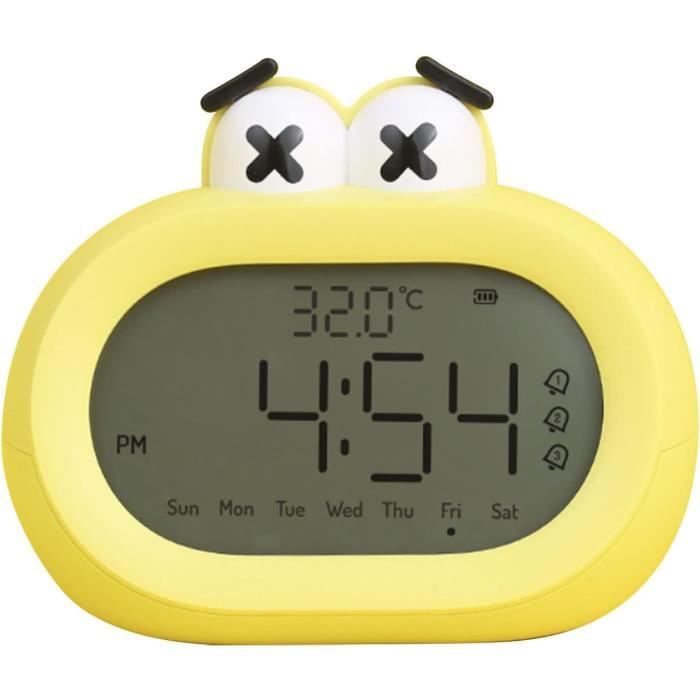 Idota Réveil pour Enfants Garçon, Horloge Classique à Double Cloche avec Veilleuse Réveil pour