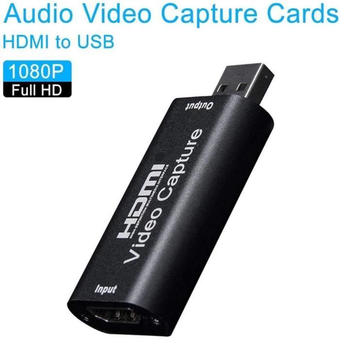 Cartes USB Vidéoconférence Cartes De Capture Vidéo Diffusion En Direct Enregistrement HDMI Vers USB 1080p USB2.0 Via Un Caméscope Pour Une Acquisition Haute Définition Transfert Enseignement 