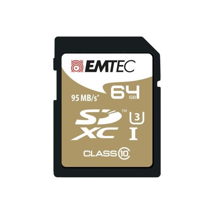 EMTEC SpeedIN' Carte mémoire flash UHS Class 3 / Class10 SDXC UHS I - vue 8