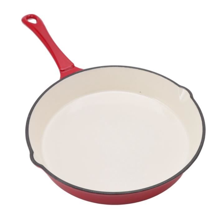 Poêle à Frire Antiadhésive 12 Pouces (30 Cm) Avec Couvercle - Profonde, Poignée Ergonomique, Pour Cuisson Intérieur/extérieur
