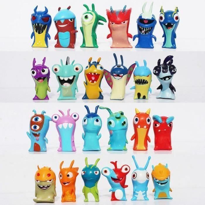 24 pcs Slugterra Mignon PVC Figurines Jouets