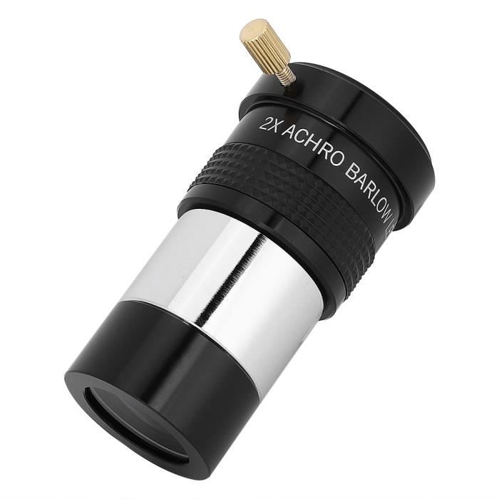 Lentille 2X Barlow pour télescope, monoculaire, oculaire 31.7mm