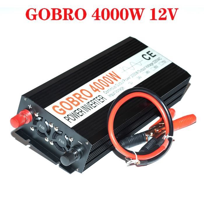 Convertisseur 12V Vers 220V 1500W/3000W - Onduleur Voiture Avec écran LCD Et USB | Pour Camping-Car, Camping, Urgences
