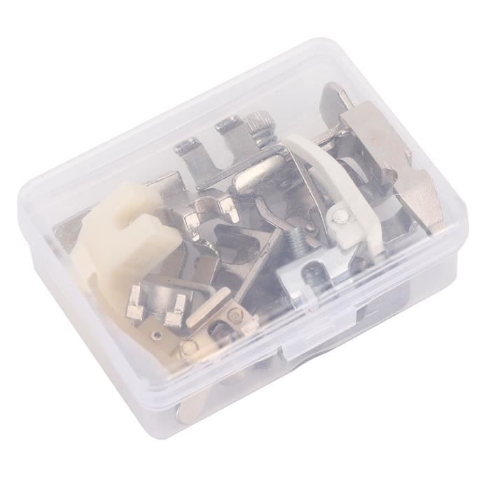Pieds De Biche Machine à Coudre - Lot De 6 En Acier Inox - Compatible Brother, Singer, Janome - 4 Tailles