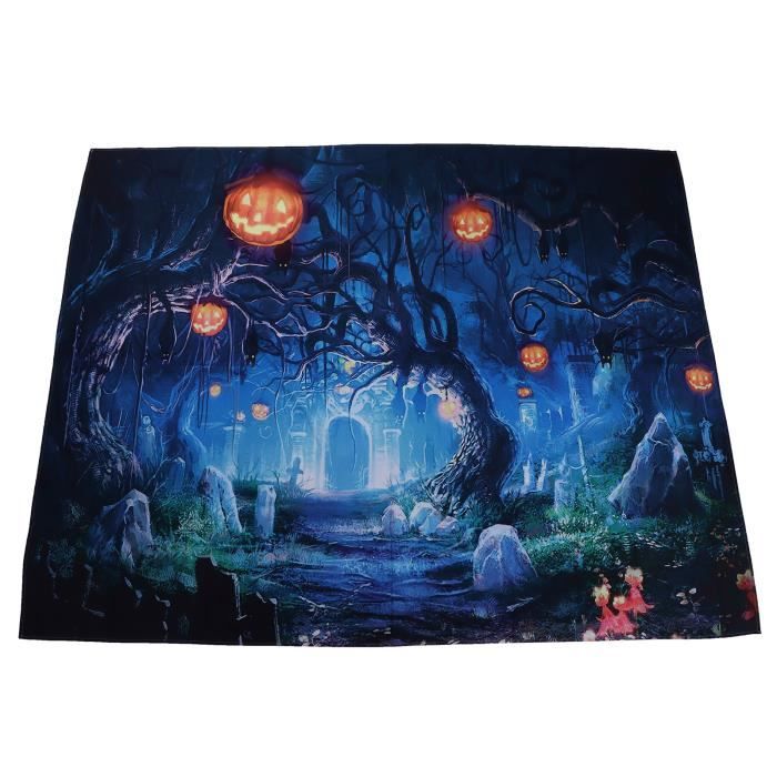 Toile de fond d'Halloween Lanternes de citrouille Mort fond DBD-H19040 main image 1