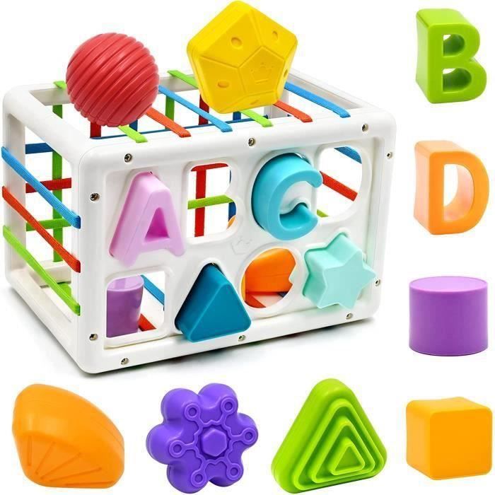 Trieur de Forme Bebe Jouets Cube Jouet Bébé Montessori Garçons Filles  Dactivité et de Développement éducatif pour Bébé 1 2 Ans - Cdiscount Jeux -  Jouets