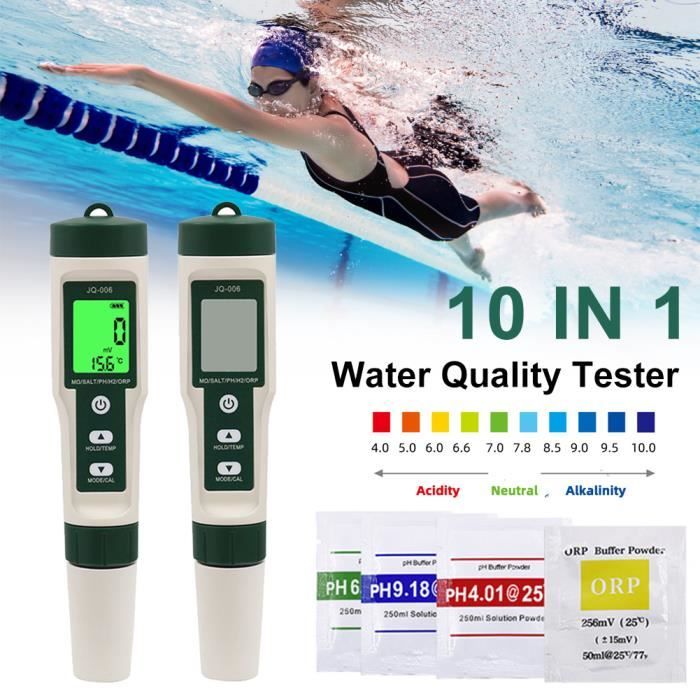 Testeur D'eau Electronique 3 En 1 UEOMUL - PH, TDS Et Température - Haute Précision, Étanche IP67 Adoucisseur D'eau
