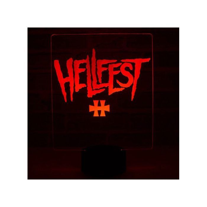Lampe 3D HellFest – LED – Idée Cadeau – Fabriquée en France