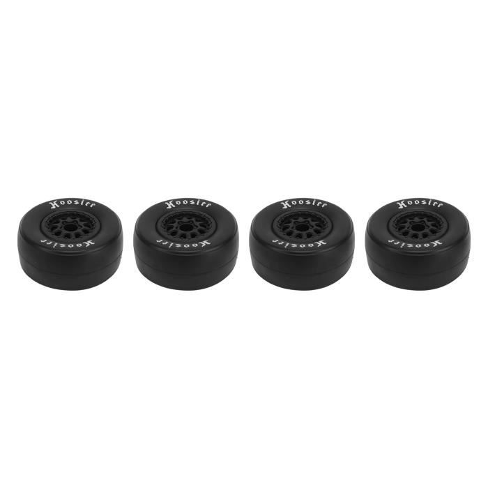 Lot De 4 Pneus En Caoutchouc Pour Voiture RC échelle 1/10, 1/14, 1/16, 1/18 - HSP, WLtoys - Noir