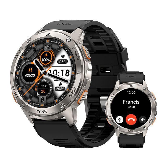 KOSPET Montre connecté Homme T3 Montres Connectée Sport 50m Etanche 45+ jours Répondreappeler SommeilTracker dActivit - vue 2