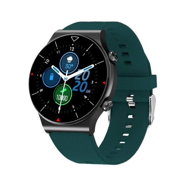 Smartwatch Bluetooth 2024 – Montre De Sport Fitness Tracker – Écran Tactile 2,01'' – Silicone Noir