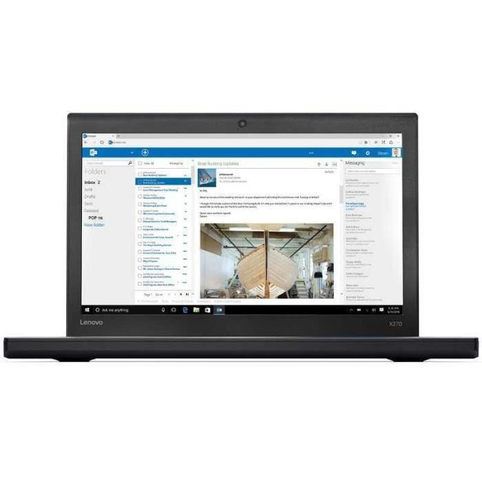PC Portable Lenovo ThinkPad X270 - 8Go - SSD 256Go (10208) Reconditionné - Lenovo reconditionné disponible sur Cdiscount Seconde Vie