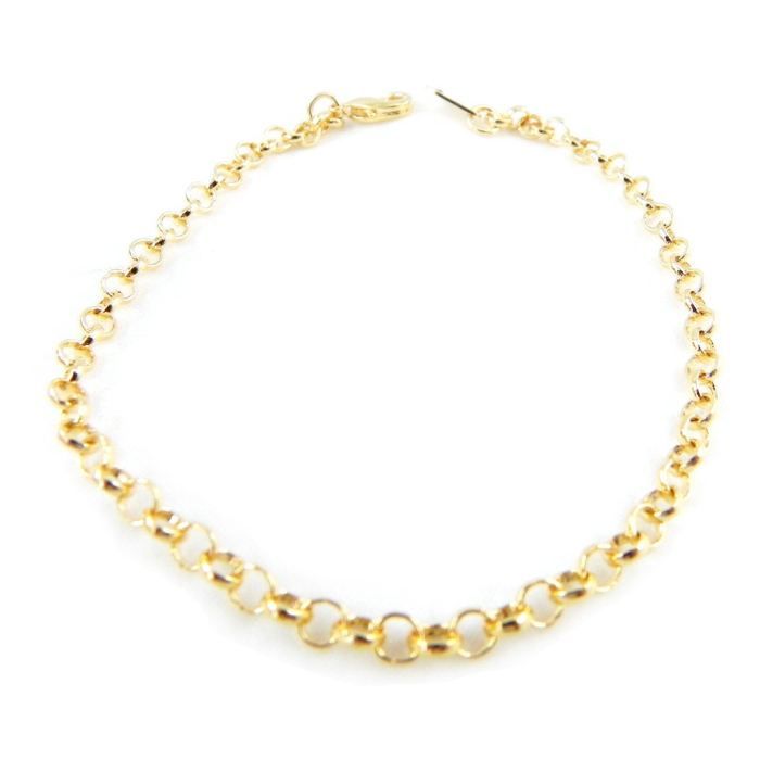 Apprêt Extension Chaînette Jaseron 8cm - Plaqué Or 18 Carats - Bijouxia