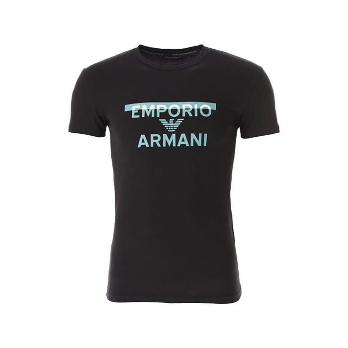 T shirt - Emporio Armani - Homme - authentic - Noir - Coton
