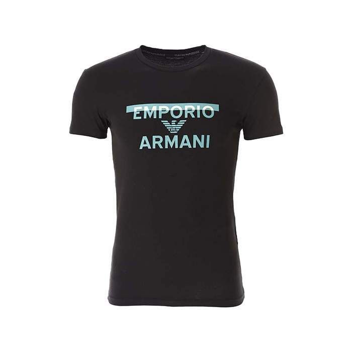 T shirt - Emporio Armani - Homme - authentic - Noir - Coton