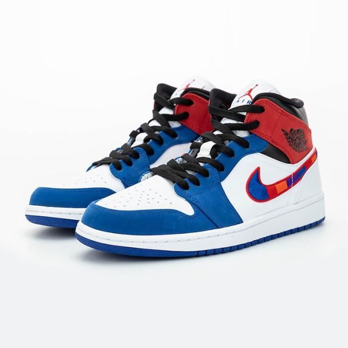 Air jordan 1 mid bleu et rouge Air jordan 1 mid bleu et rouge