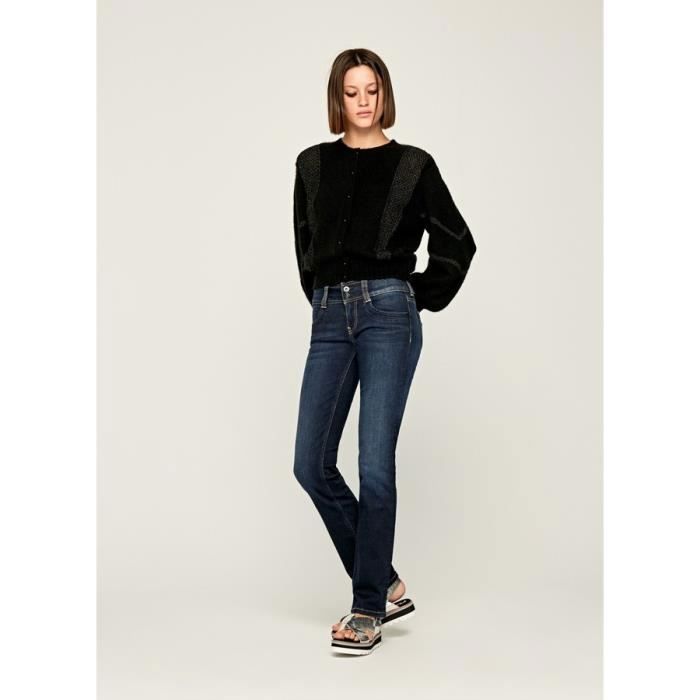 Jeans femme Pepe Jeans Gen bleu jeans Bleu jeans Cdiscount Pret a Porter