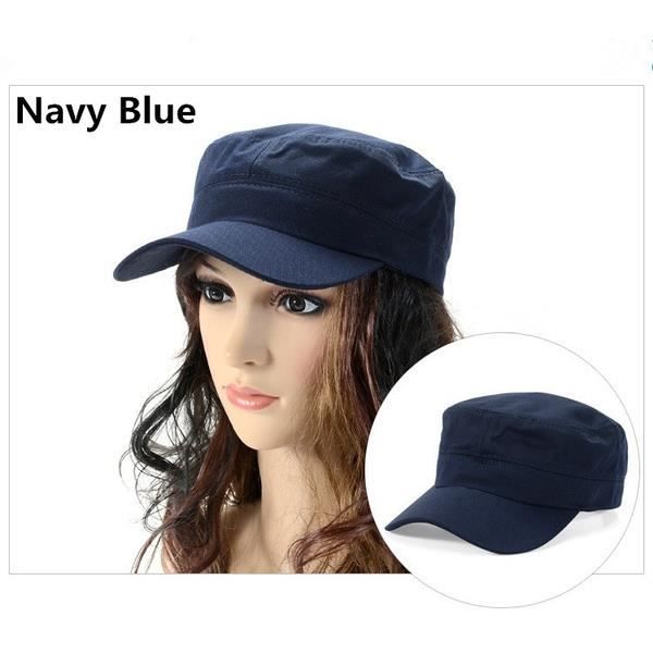 Casquette Baseball Unisexe Armée - 100% Coton - Visière Anti-soleil - Taille Réglable - Pour Camping Et Rando