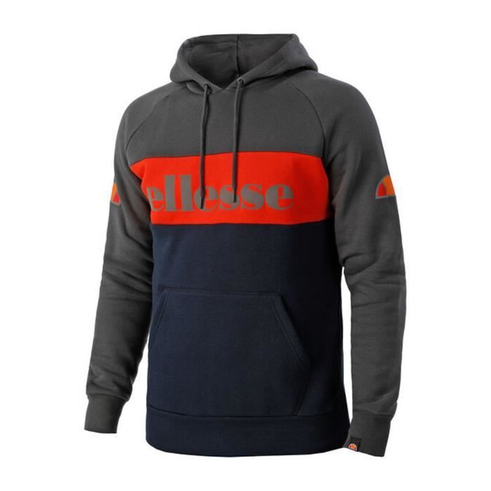 Sweat à capuche Gris/Orange Homme Ellesse Floria Oh Hoody