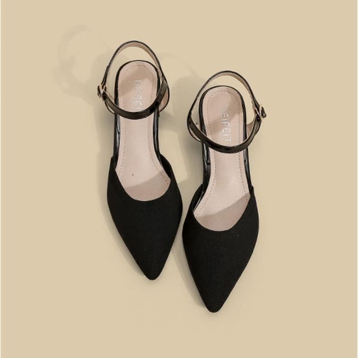 Escarpins Femme Respirants Talons Bas Épais 3 Cm – Confort Toute La Journée & Look Chic