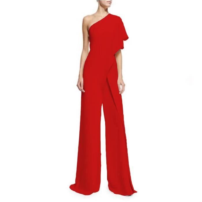Robe Rachel Roy Rouge/bordeaux Ceinturée Asymétrique - Taille 12, Coton, Mi-longue, Occasion TB