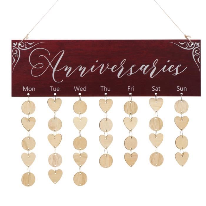 Vosarea 1pc Calendrier Suspendu En Bois Bricolage Creatif Anniversaire Rappel Plaque Memo Decor A La Maison Pour Objet Decoratif Achat Vente Objet Decoratif Cdiscount Vosarea 1pc Calendrier Suspendu En Bois Bricolage Creatif Anniversaire Rappel Plaque Memo Decor A La Maison Pour Objet Decoratif Achat Vente Objet Decoratif Cdiscount