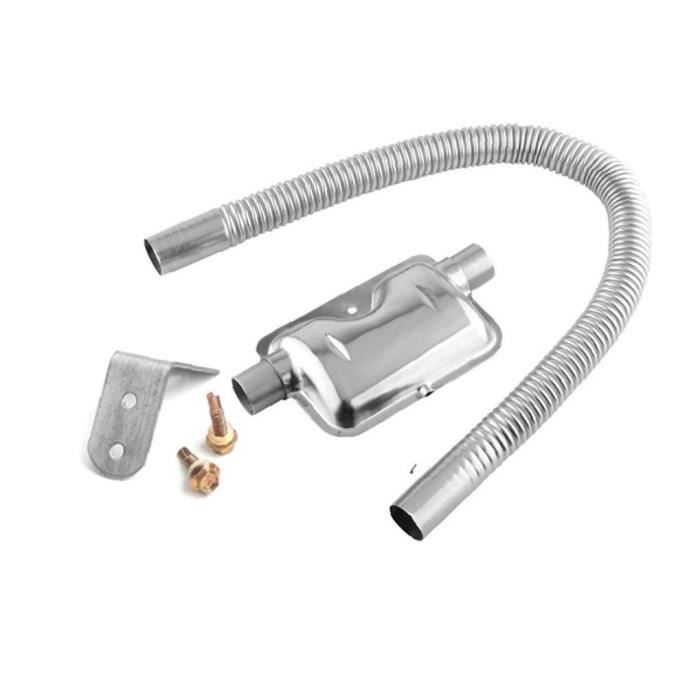 Tuyau D'Échappement Voiture 120cm Inoxydable 25mm - Silencieux Chauffage Diesel Portable