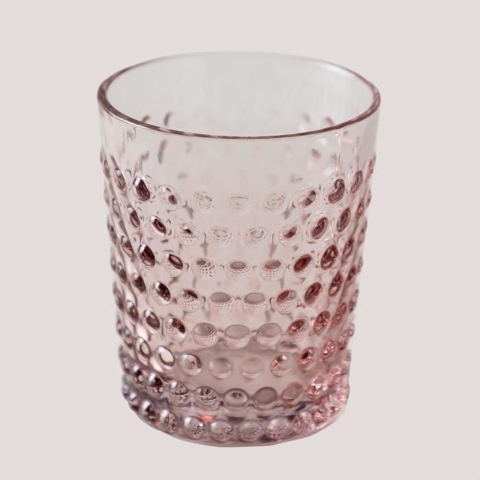 SKLUM Lot de 4 verres en verre (38 cl) Laisa Prune Rose - Maison