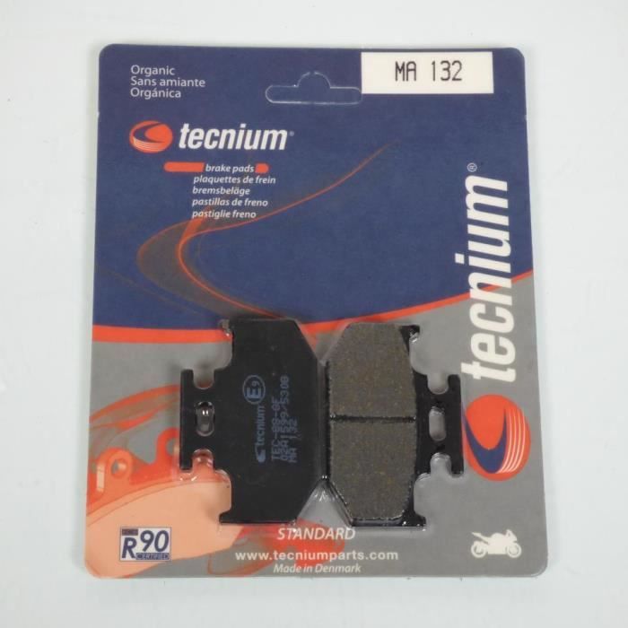 Plaquettes De Frein Tecnium Pour Yamaha 125 DTR 1988-2002 - AV/AR - Organiques, Dimensions 70,9 X 36,1 X 9,2 Mm - Paire Neuve