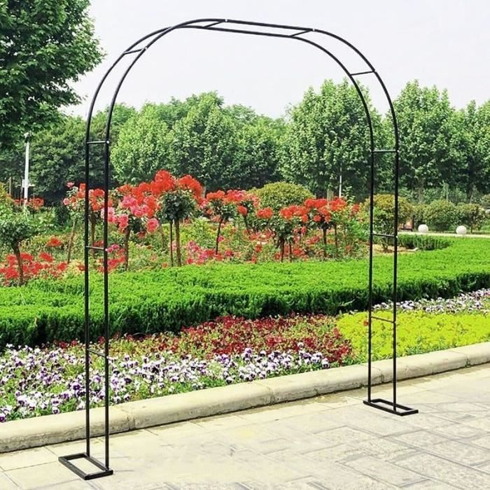 Arche De Jardin En Métal Pour Plantes Grimpantes – 120x220 Cm, Facile à Monter, Pour Mariage Ou Décoration Extérieure