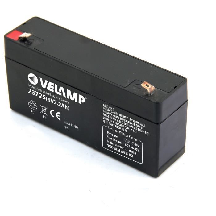 Batterie Plomb 6V 4Ah - Pour Alarme, UPS, Éclairage | Rechargeable Et Compacte