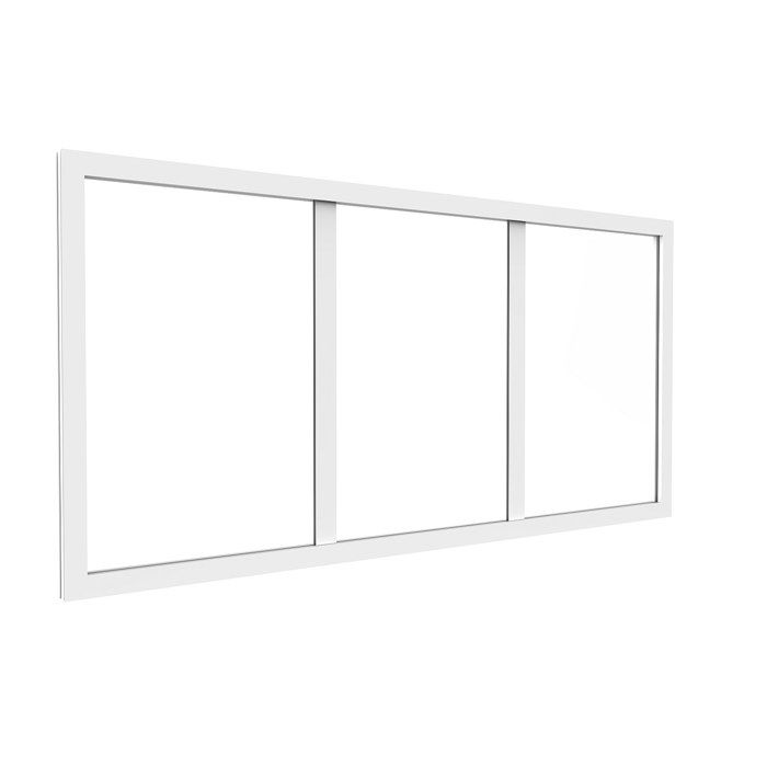 Imposte atelier en aluminium thermolaqué - L83 x H40 cm - Blanc - BAYVIEW