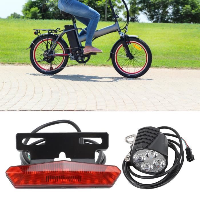Kit éclairage LED Pour Vélo électrique 24-48V – Phares Avant/arrière, Clignotants, Klaxon, Feu Stop – Sécurité Renforcée - 4