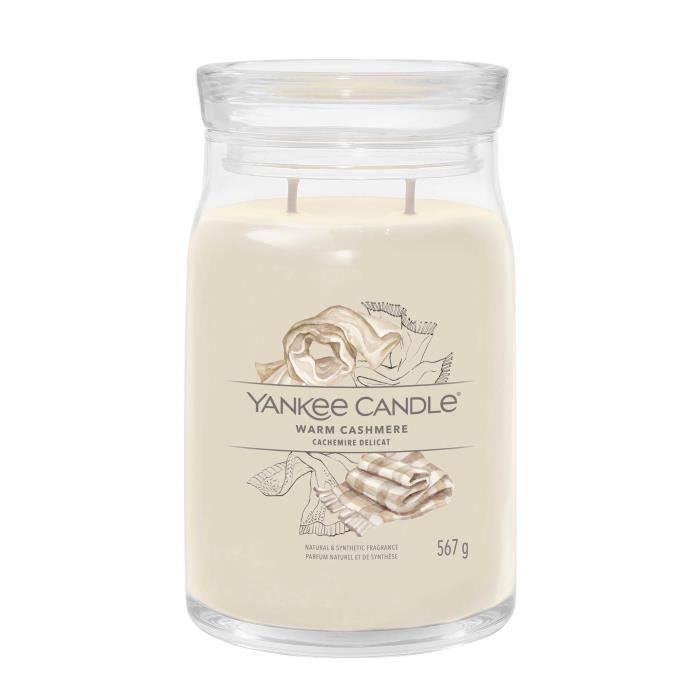 Yankee Candle – Grand Pilier Deux Mèches – November Rain – Bleu – NEUF