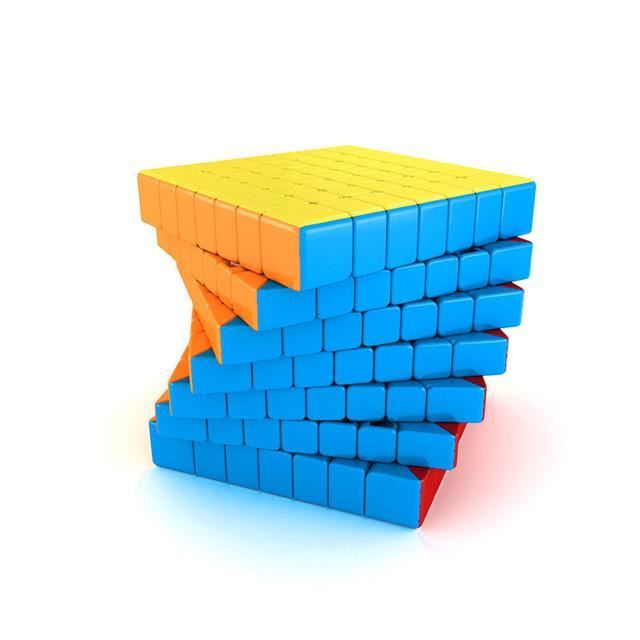 Cube Magique 6x6 PARENCE – Casse-tête Speed Cube – 6 Faces Noir, Blanc, Bleu, Vert, Jaune, Rose – Stimulation Mentale – Dès 8 Ans
