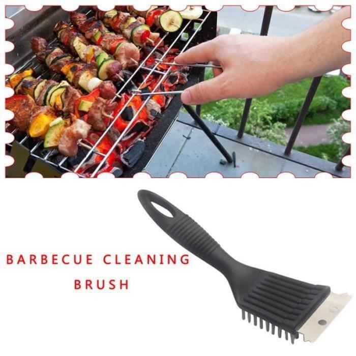CA11827barbecue bbq brosse de nettoyage four grill pointue métallique