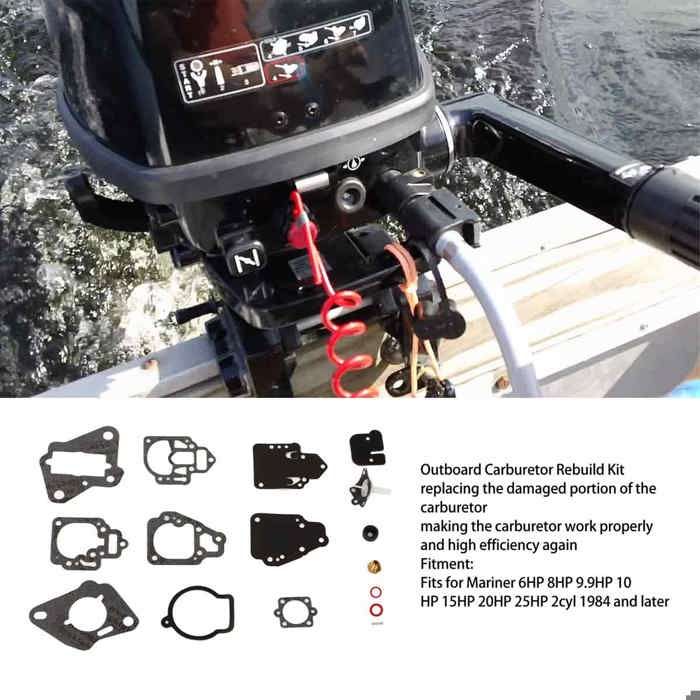 1395 R/rw Kit Réparation Carburateur 1395-9761, Moteur Hors-Bord Mariner 6 8 9.9 ...
