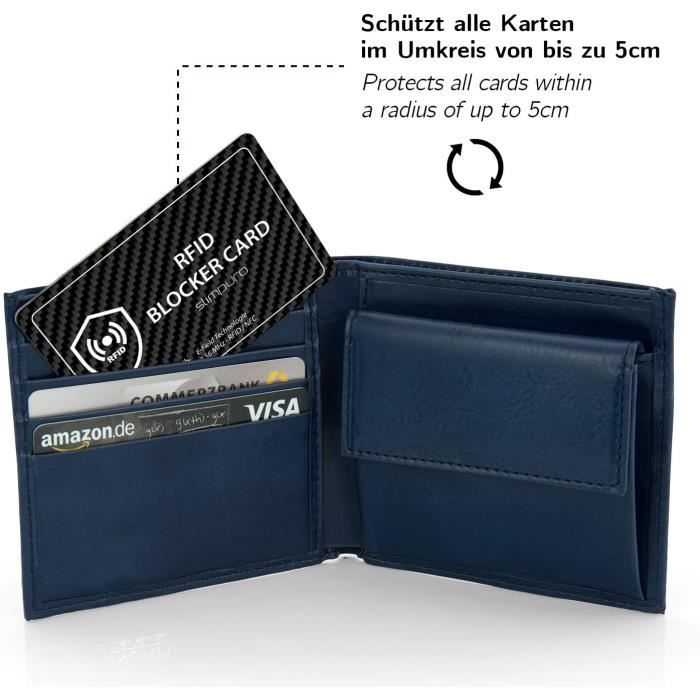 Portafoglio Compatto Argento Custodia Blocco Carte Di Credito RFID | Protezione Contactless | Portafoglio Compatto In Argento 5 Euro Guardia Di Finanza - Foto 9