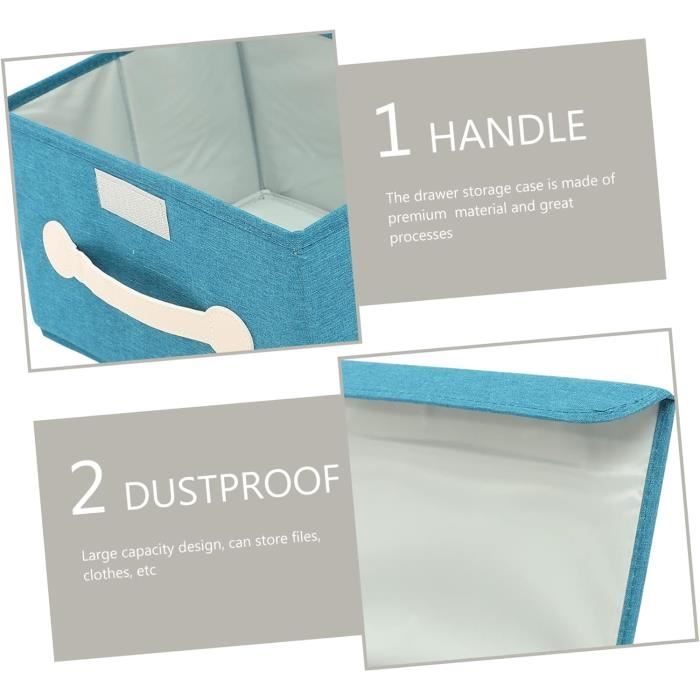 Grands Bacs De Rangement Pliables JKLQWH - Paniers Cubiques Tissu Oxford Avec Imprimé