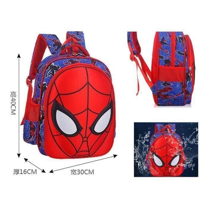 Sac à Dos Spider Pour Enfant - Cartable Scolaire Garçon Avec Motif 3D, Bretelles Réglables Et Grande Capacité - Idéal école Et Loisirs