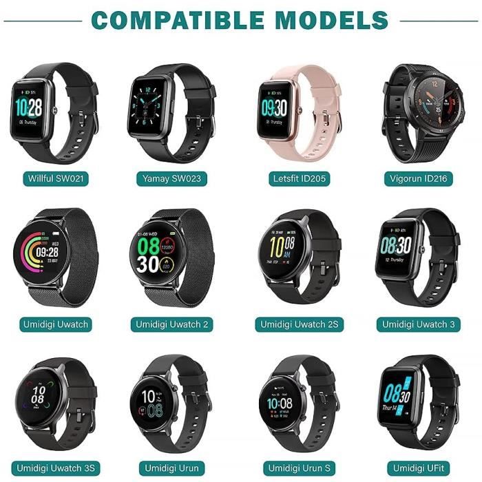Chargeur pour montres connectees YAMAY Willful Letsfit LETSCOM LIFEBEE Vigorun Umidigi EURO MEGA Cdiscount Telephonie