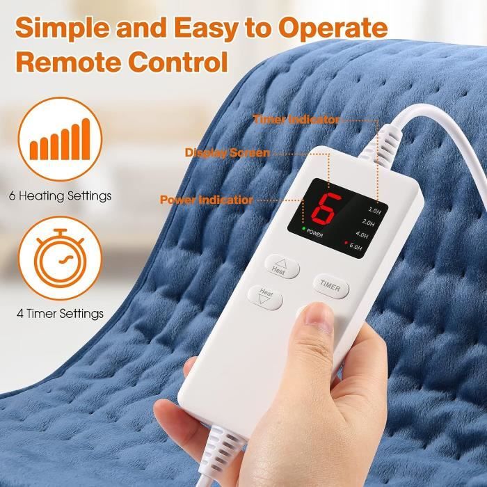 Coussin De Siège Chauffant For Chaise De Bureau Grande Zone De Chauffage Housse De Siège Chauffante Avec Contrôleur De Température Intelligent Chaise Chaude Pat Housse De Siège Chauffante For Dos Lomb