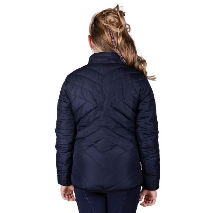 Doudoune fille QHP Lorijn navy 16 ans Imperm able