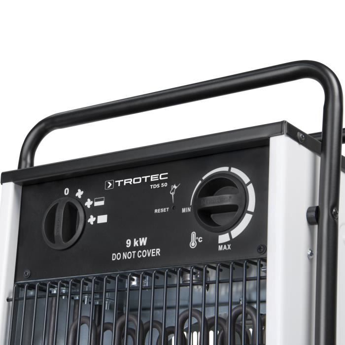 TROTEC Chauffage soufflant céramique TDS 50 M 400 V, aérotherme, chauffage  de chantier électrique portable