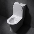 Mai & Mai Toilettes à poser en céramique blanc toilette complet abattant avec frein de chute A304T-2