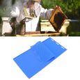 SALUTUYA Moule de feuille de presse de cire d’abeille Feuille de cire d'abeille en Silicone, 2 pièces, moule pour jardin filet-2