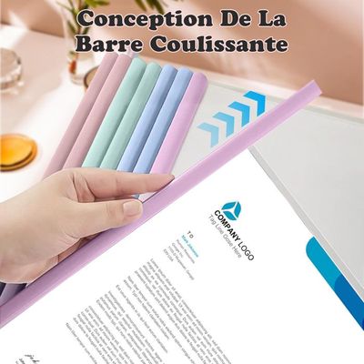 10 Barres De Reliure Plastique Transparentes – Clips Coulissants Pour Documents