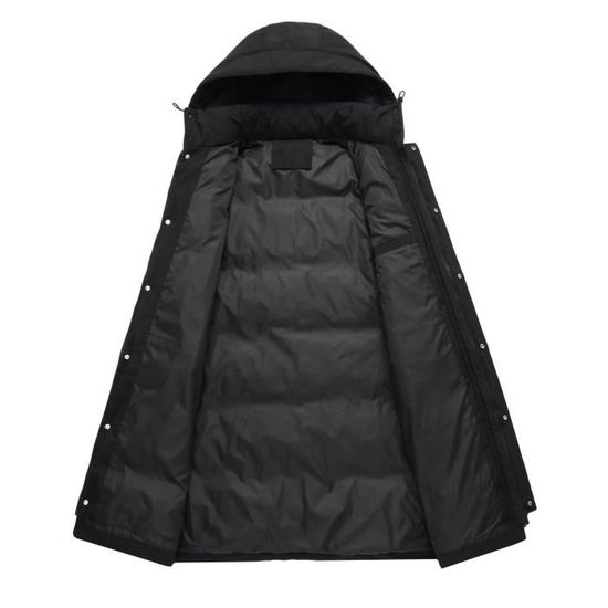 Manteau Doudoune Homme Generisch – Coupe-vent Chaud, Col Rabattu, Coupe Droite, Parfait Pour L'hiver