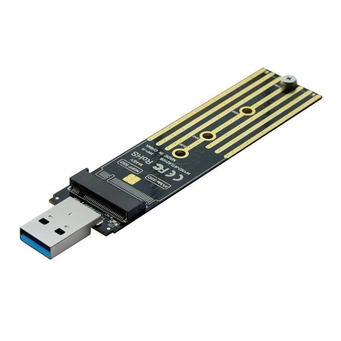 Câble Adaptateur de Boîtier de Disque Dur NVME à USB3.1 Lecteur Externe  Gen2 Convertisseur SSD(Argent )-LISA - Cdiscount Informatique